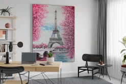 XXL Öl Gemälde 'Paris Love' | Handgemaltes Unikat