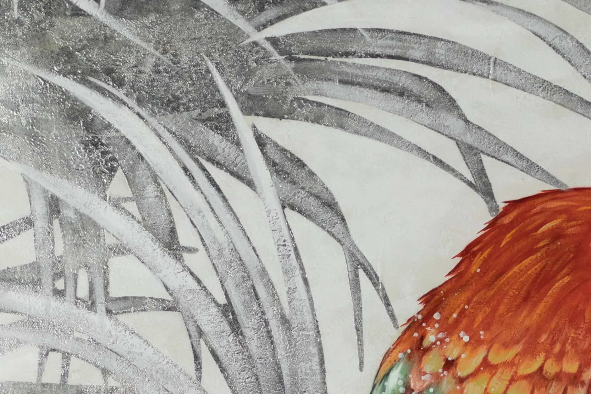 XXL Öl Gemälde 'Parrot Magic' | Handgemaltes Unikat