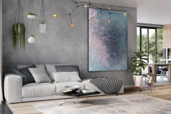 XXL Öl Gemälde 'Pastel Blossoms' | Handgemaltes Unikat