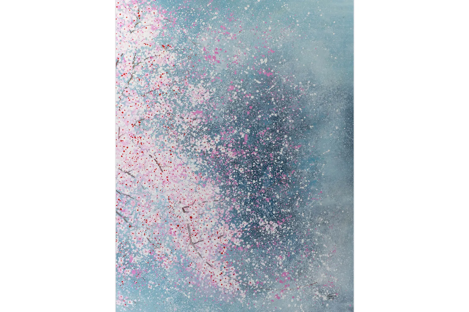 XXL Öl Gemälde 'Pastel Blossoms' | Handgemaltes Unikat