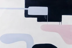 XXL Öl Gemälde 'Pastel Footsteps' | Handgemaltes Unikat