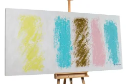 XXL Öl Gemälde 'Pastel Swatches' | Handgemaltes Unikat