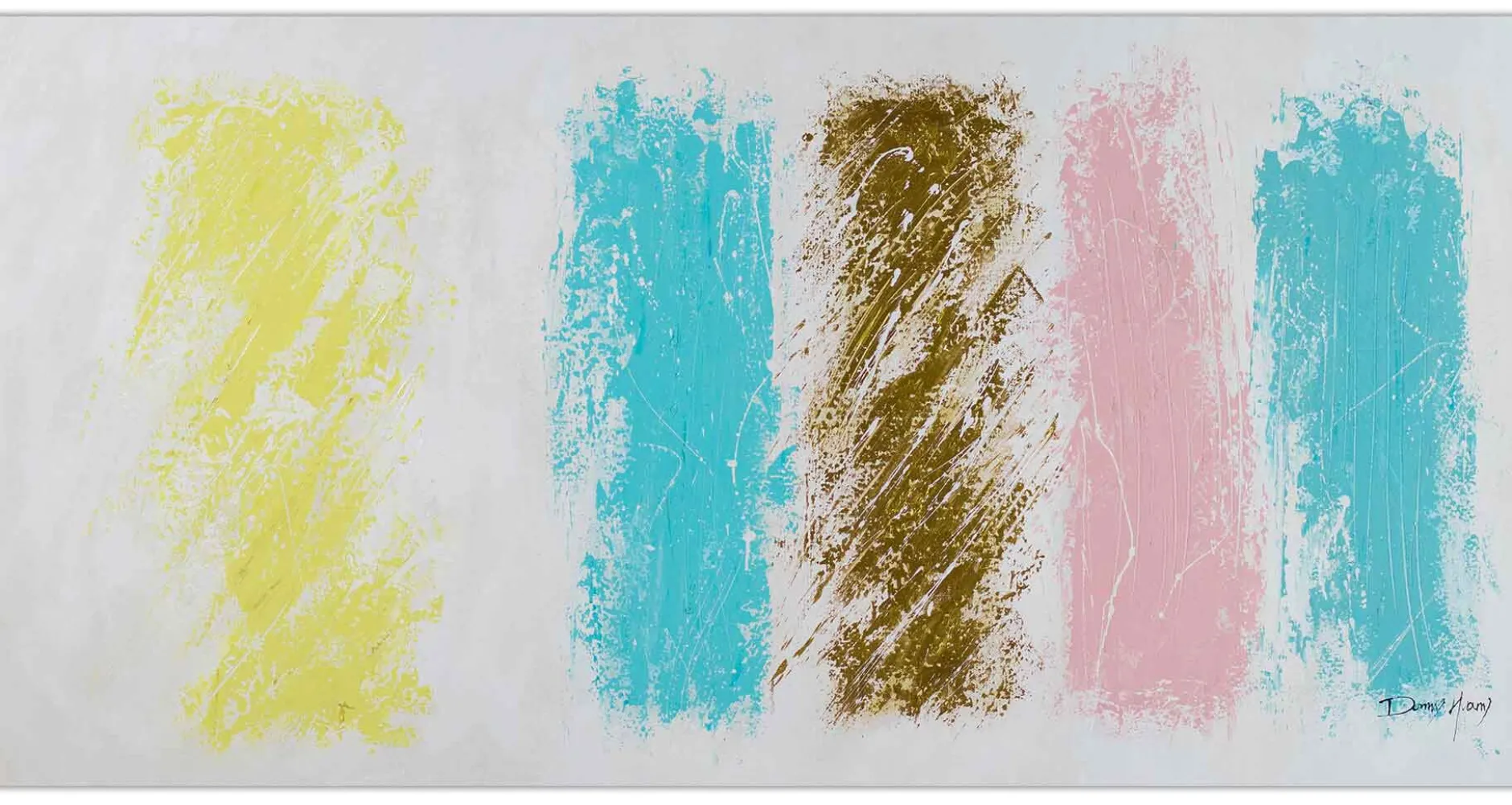 XXL Öl Gemälde 'Pastel Swatches' | Handgemaltes Unikat