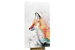 XXL Öl Gemälde 'Patient Fox' | Handgemaltes Unikat