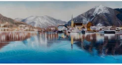 XXL Öl Gemälde 'Peacefulness of Salzburg' | Handgemaltes Unikat