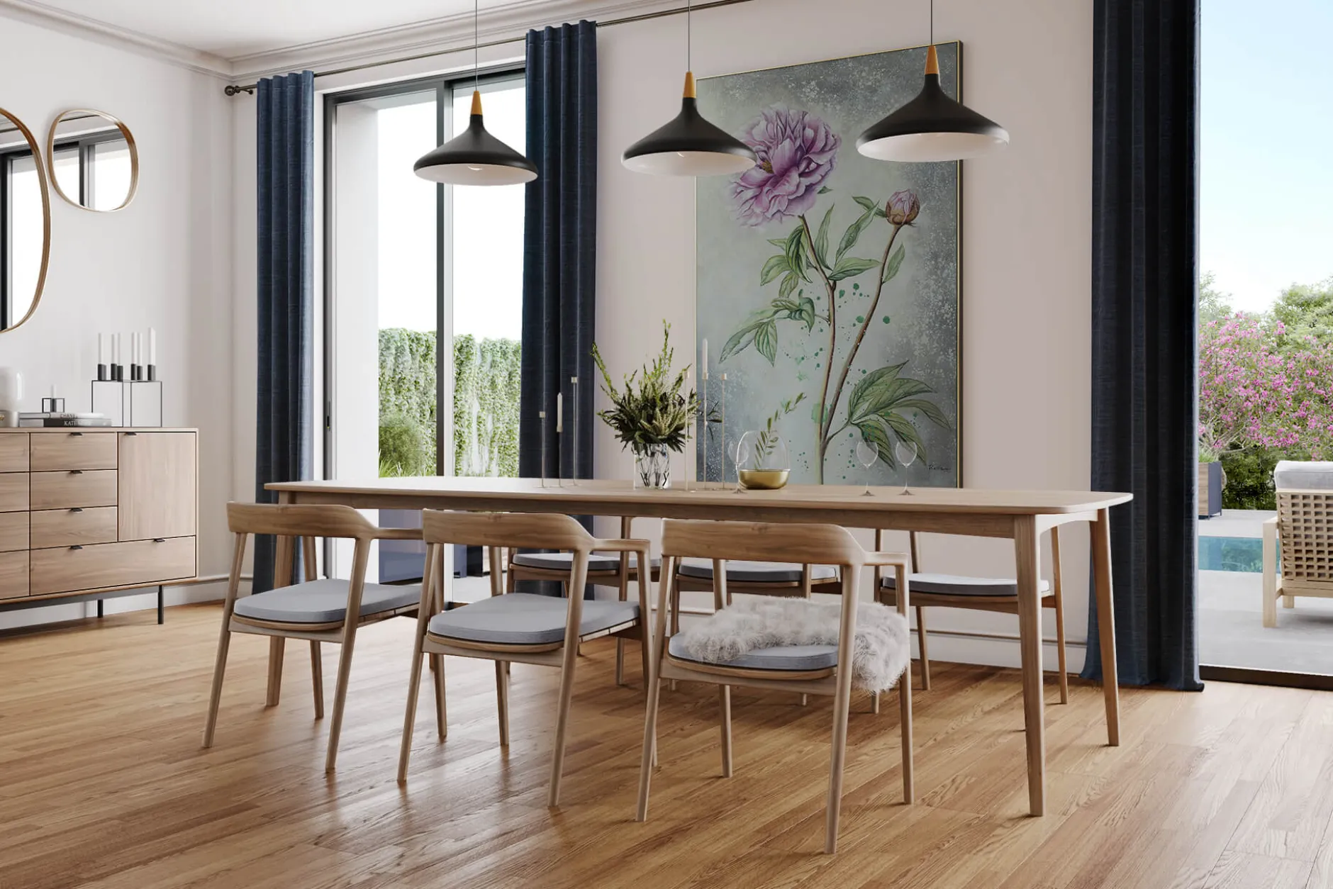 XXL Öl Gemälde 'Peony Dream' | Handgemaltes Unikat