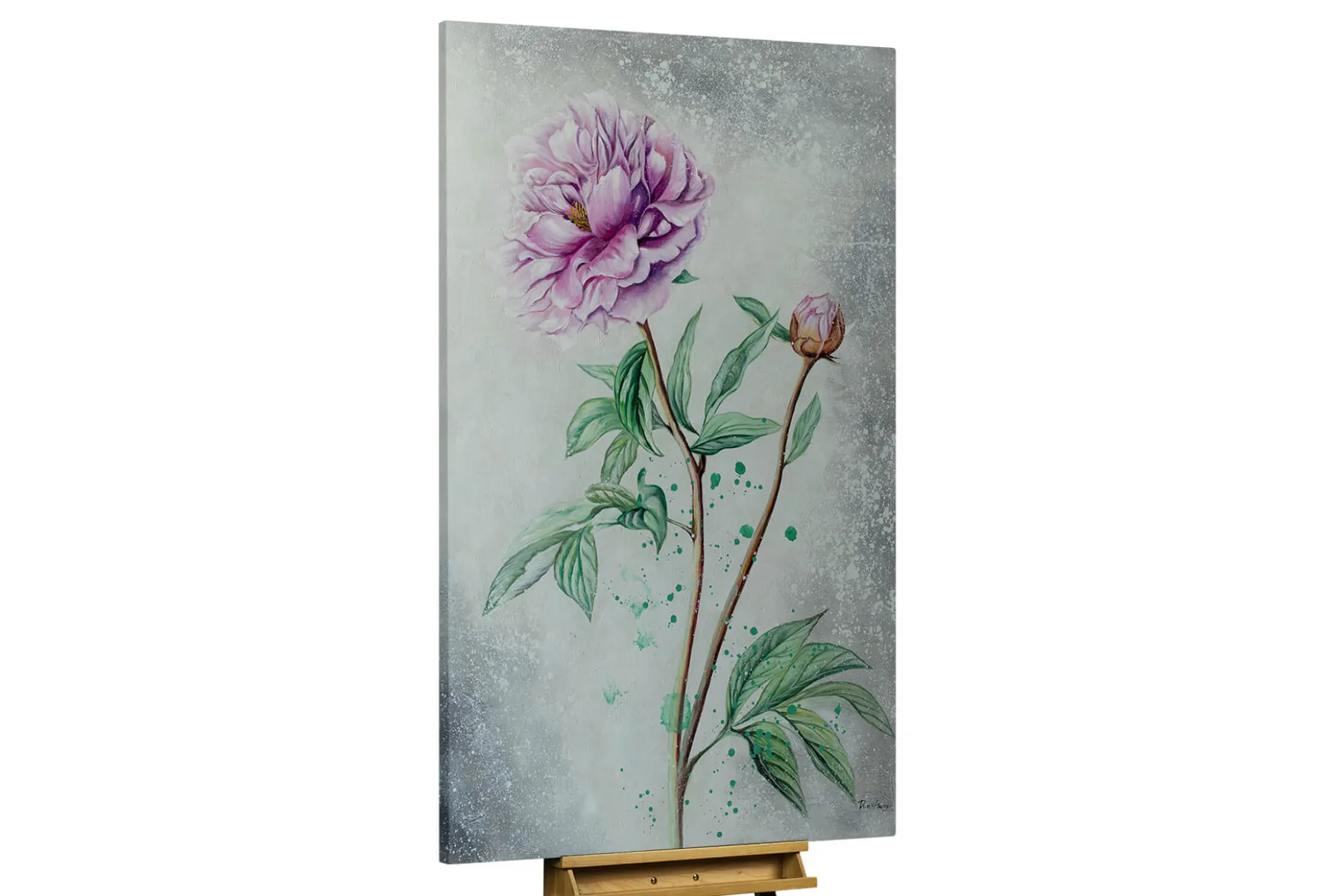 XXL Öl Gemälde 'Peony Dream' | Handgemaltes Unikat