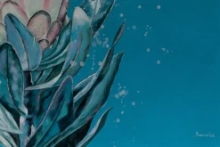 XXL Öl Gemälde 'Petite Protea' | Handgemaltes Unikat