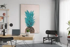 XXL Öl Gemälde 'Pineapple Love' | Handgemaltes Unikat