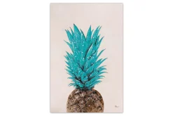 XXL Öl Gemälde 'Pineapple Love' | Handgemaltes Unikat