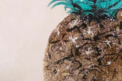 XXL Öl Gemälde 'Pineapple Love' | Handgemaltes Unikat