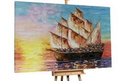 XXL Öl Gemälde 'Piratenabenteuer' | Handgemaltes Unikat