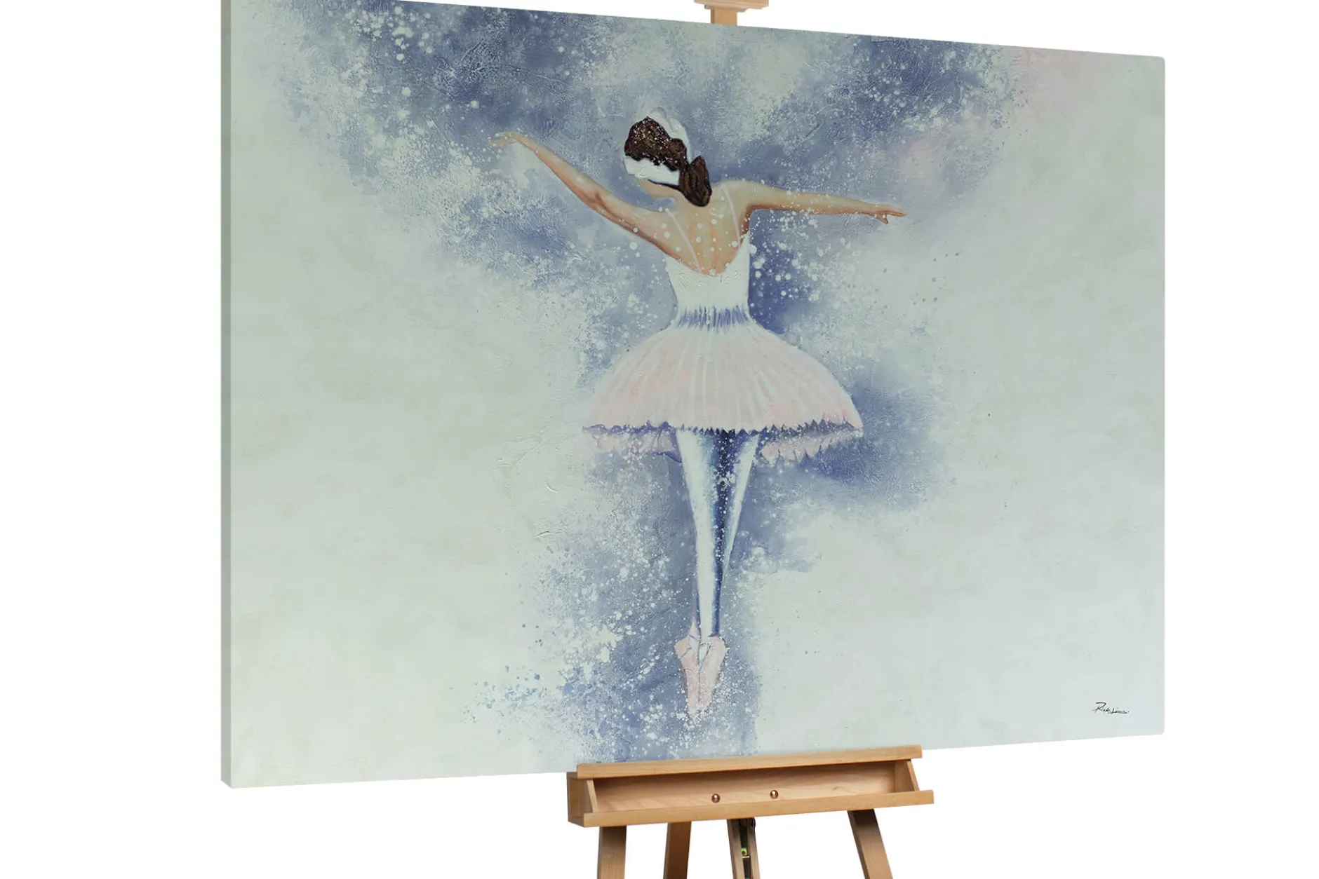XXL Öl Gemälde 'Pirouette Perfection' | Handgemaltes Unikat