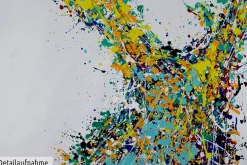 XXL Öl Gemälde 'Pluie colorée' | Handgemaltes Unikat