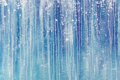 XXL Öl Gemälde 'Plunging Waterfall' | Handgemaltes Unikat
