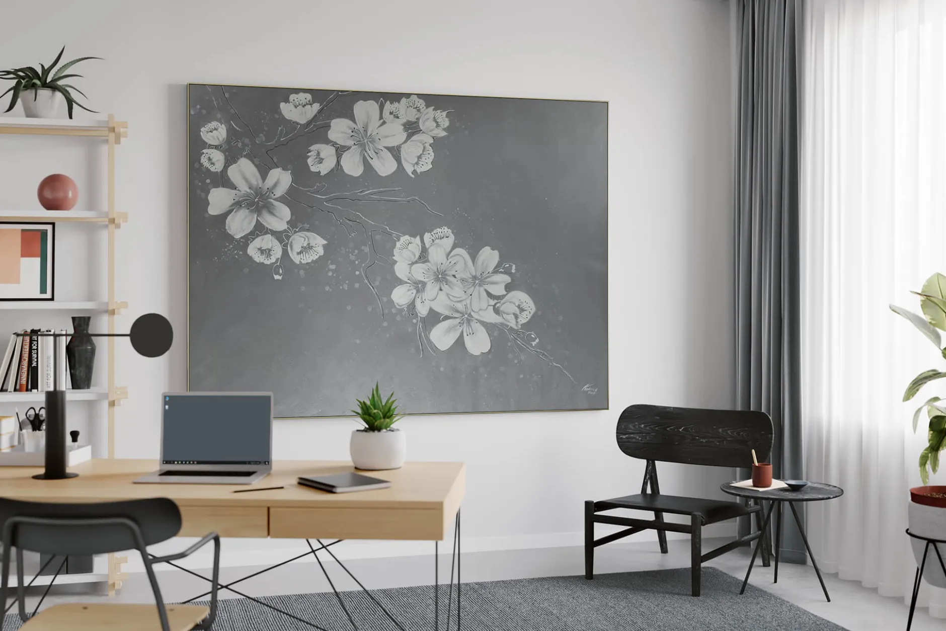 XXL Öl Gemälde 'Poetry of Simplicity' | Handgemaltes Unikat