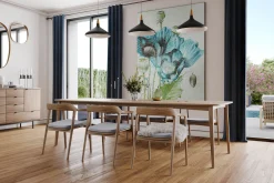 XXL Öl Gemälde 'Poppies in Blue' | Handgemaltes Unikat