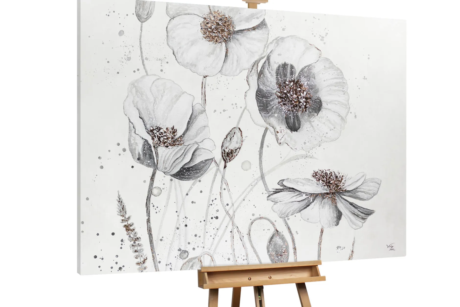 XXL Öl Gemälde 'Poppy Paradise' | Handgemaltes Unikat