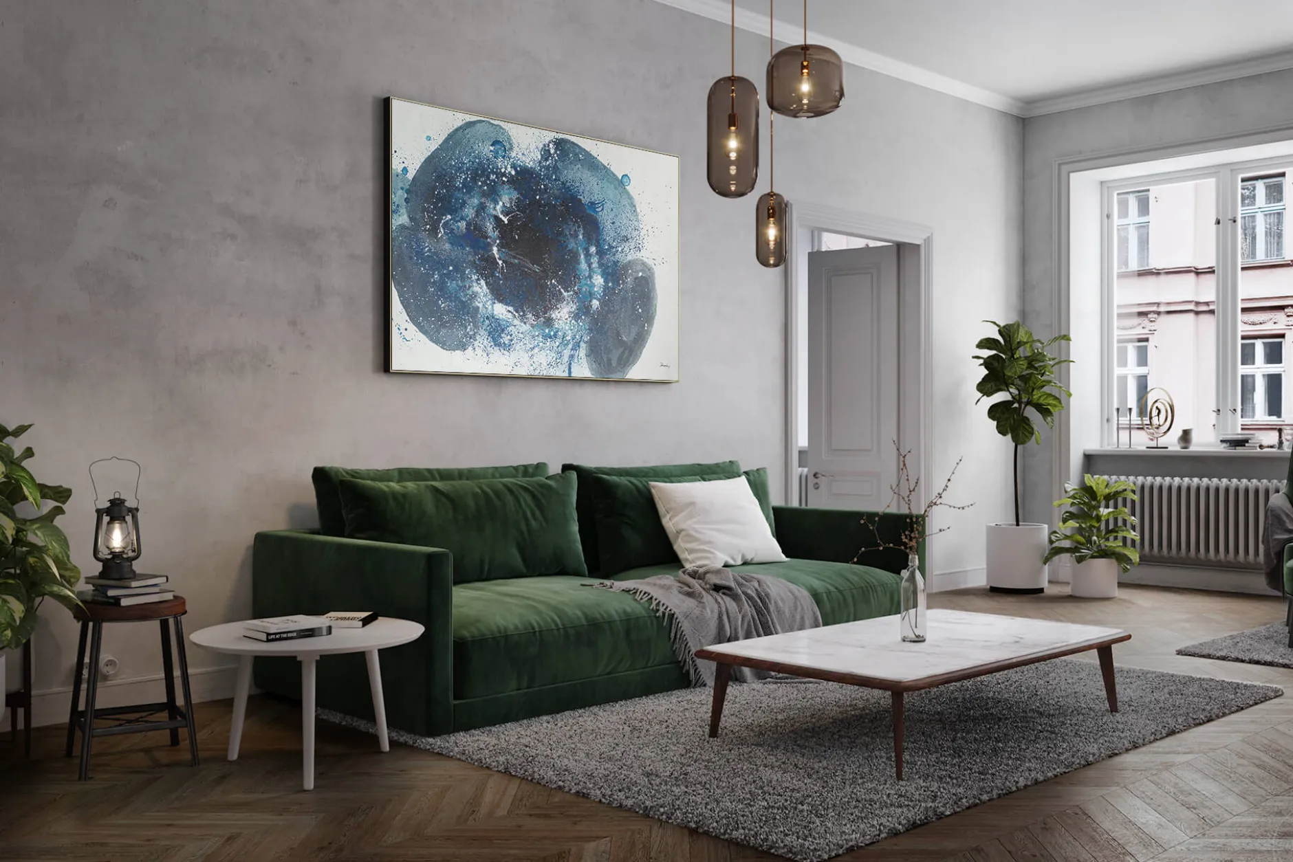XXL Öl Gemälde 'Portal to Infinity' | Handgemaltes Unikat