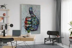 XXL Öl Gemälde 'Power of Positivity' | Handgemaltes Unikat