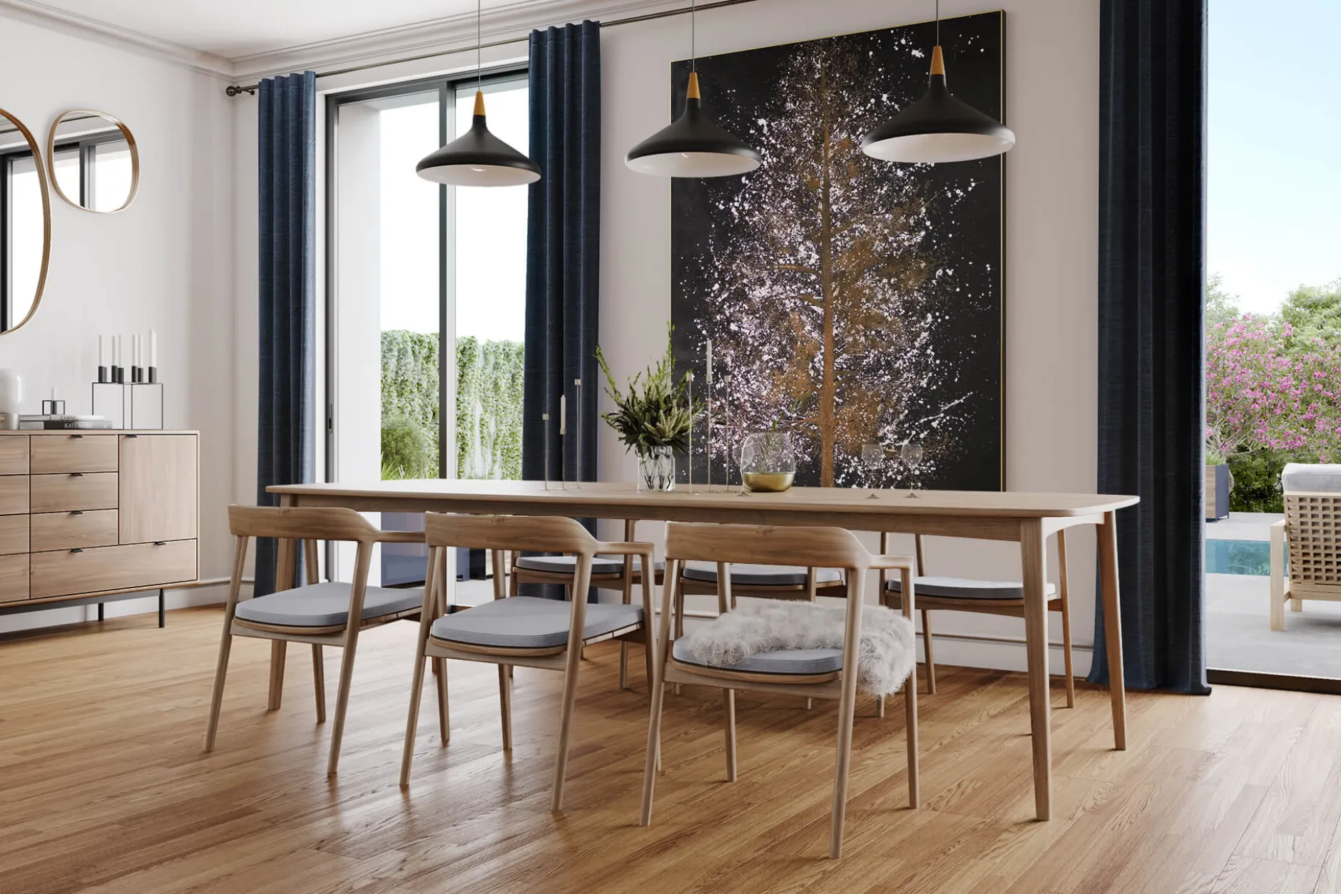 XXL Öl Gemälde 'Prachtvoller Baum' | Handgemaltes Unikat