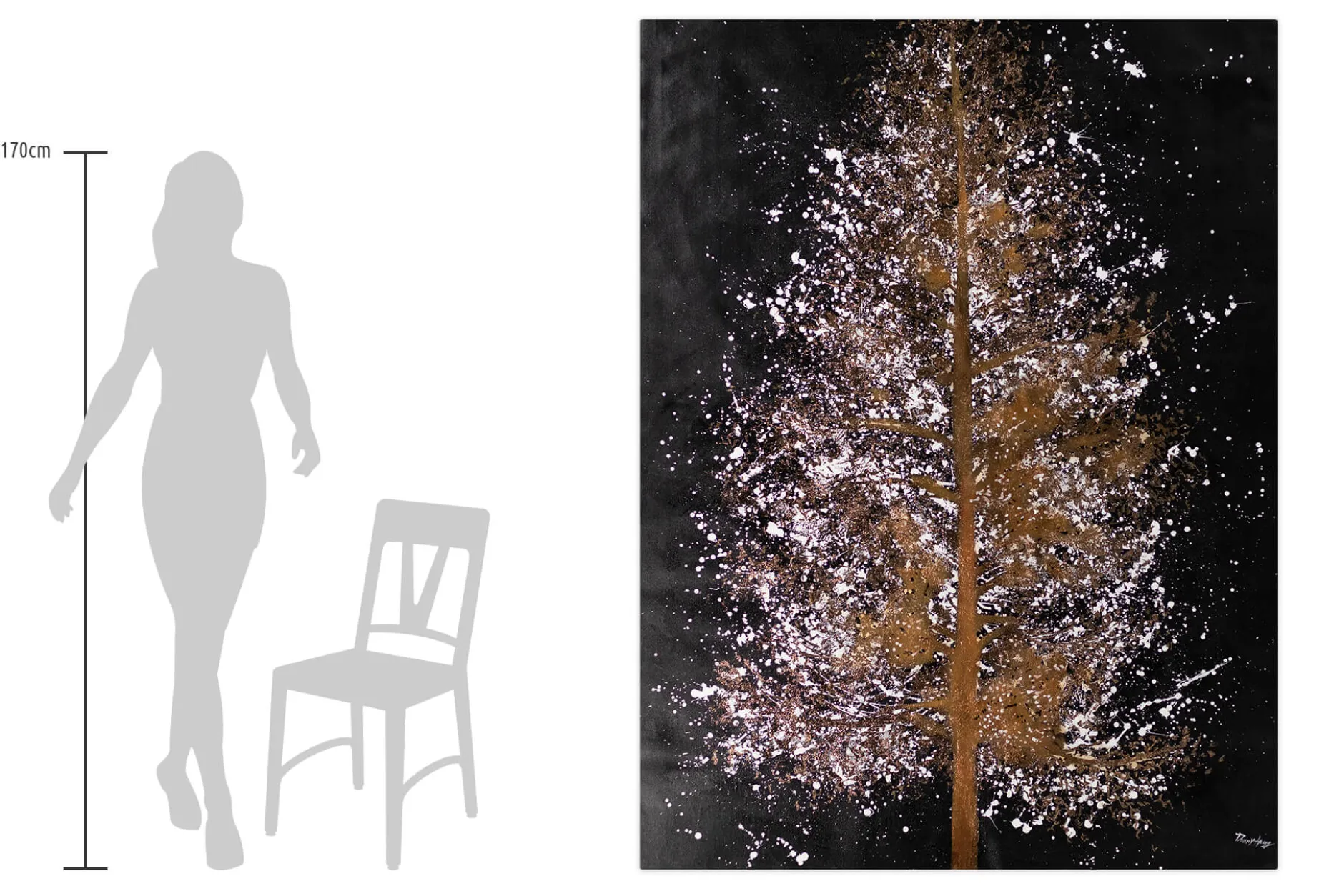 XXL Öl Gemälde 'Prachtvoller Baum' | Handgemaltes Unikat