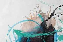 XXL Öl Gemälde 'Precipitating Colours' | Handgemaltes Unikat
