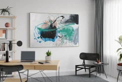 XXL Öl Gemälde 'Precipitating Colours' | Handgemaltes Unikat