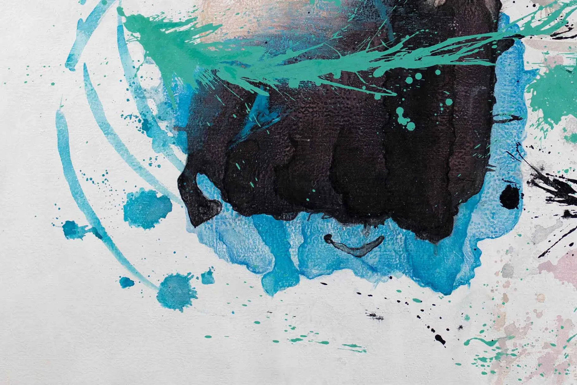 XXL Öl Gemälde 'Precipitating Colours' | Handgemaltes Unikat