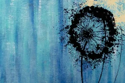 XXL Öl Gemälde 'Pressed Dandelions' | Handgemaltes Unikat