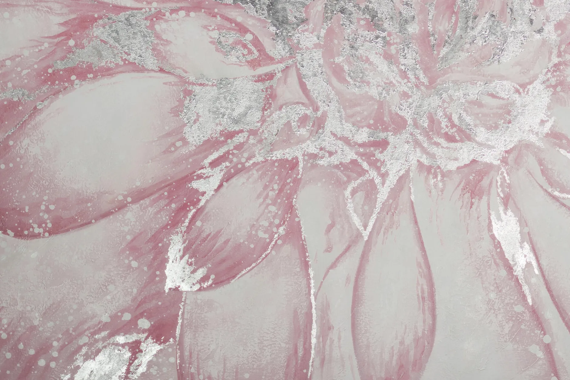 XXL Öl Gemälde 'Pretty Petals' | Handgemaltes Unikat
