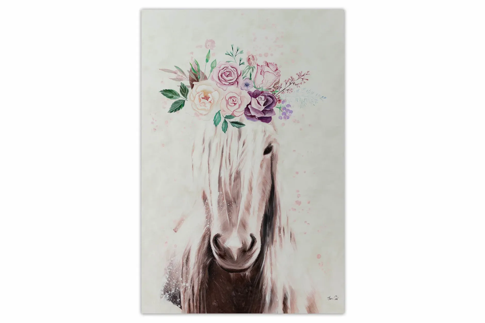 XXL Öl Gemälde 'Princess of Ponies' | Handgemaltes Unikat