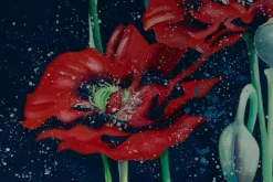 XXL Öl Gemälde 'Pristine Poppies' | Handgemaltes Unikat