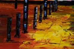 XXL Öl Gemälde 'Promenade Glow' | Handgemaltes Unikat