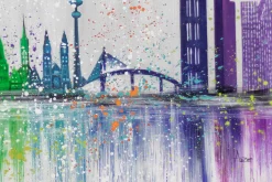 XXL Öl Gemälde 'Pulsating Metropolis' | Handgemaltes Unikat