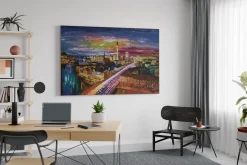 XXL Öl Gemälde 'Puls von Berlin' | Handgemaltes Unikat
