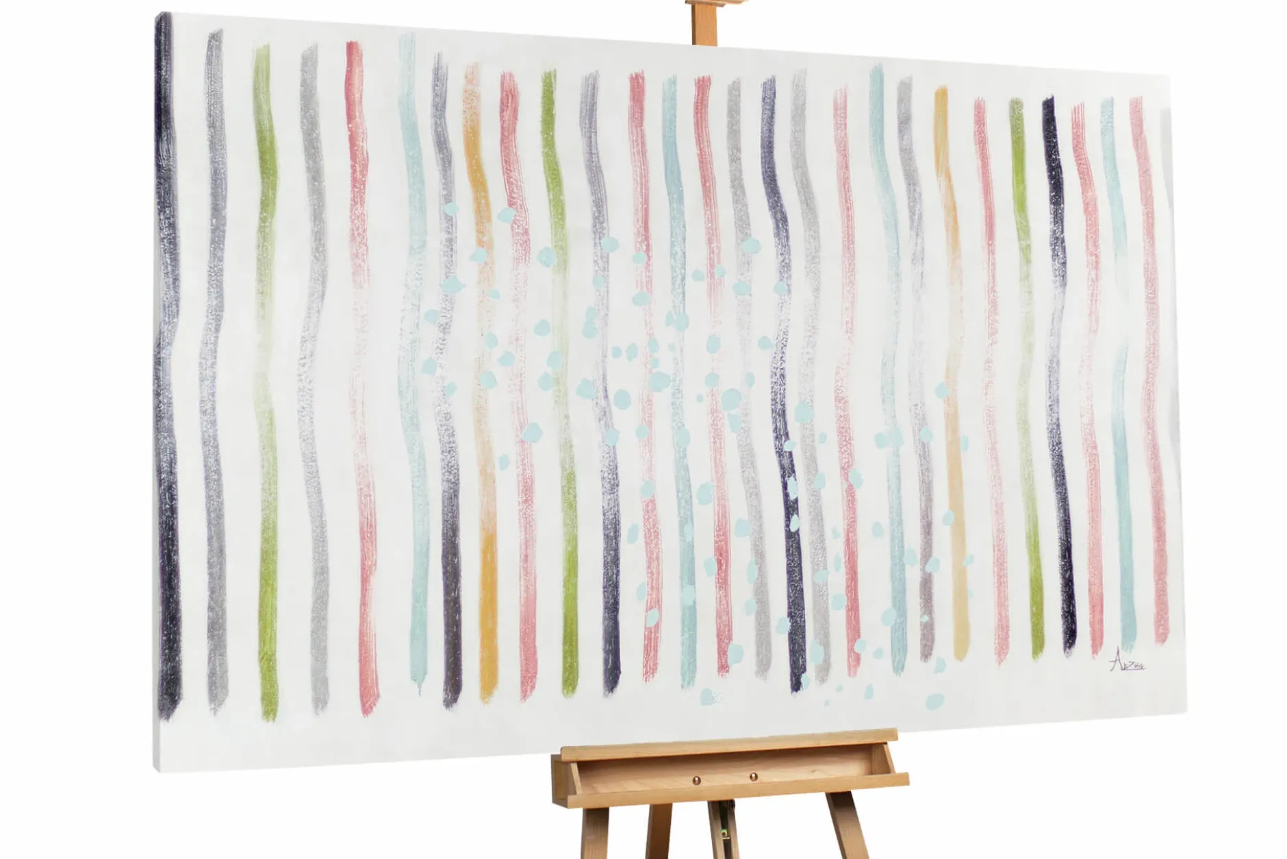 XXL Öl Gemälde 'Purity Pastels' | Handgemaltes Unikat