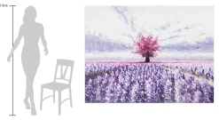 XXL Öl Gemälde 'Purple Explosion' | Handgemaltes Unikat