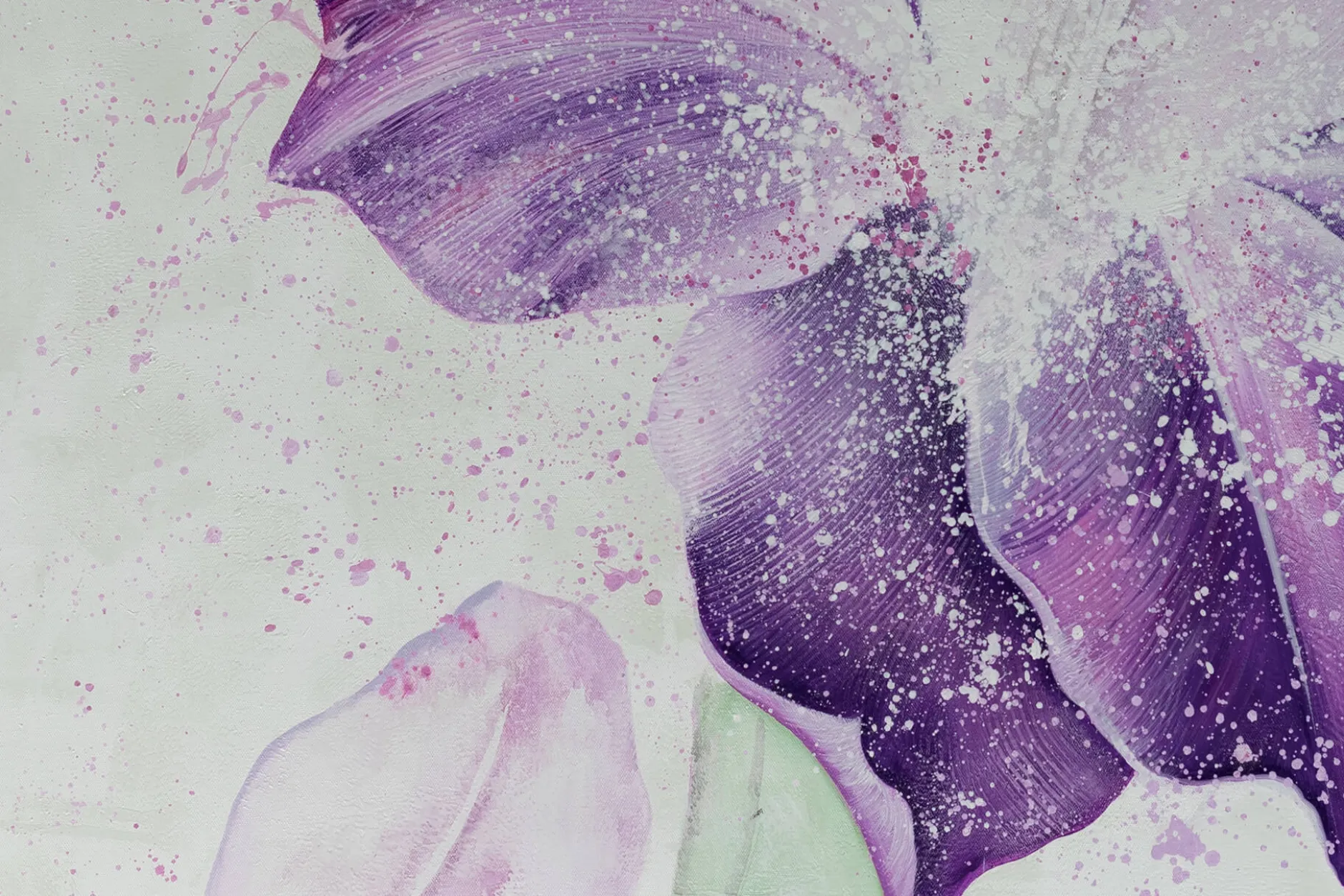 XXL Öl Gemälde 'Purple Finery' | Handgemaltes Unikat