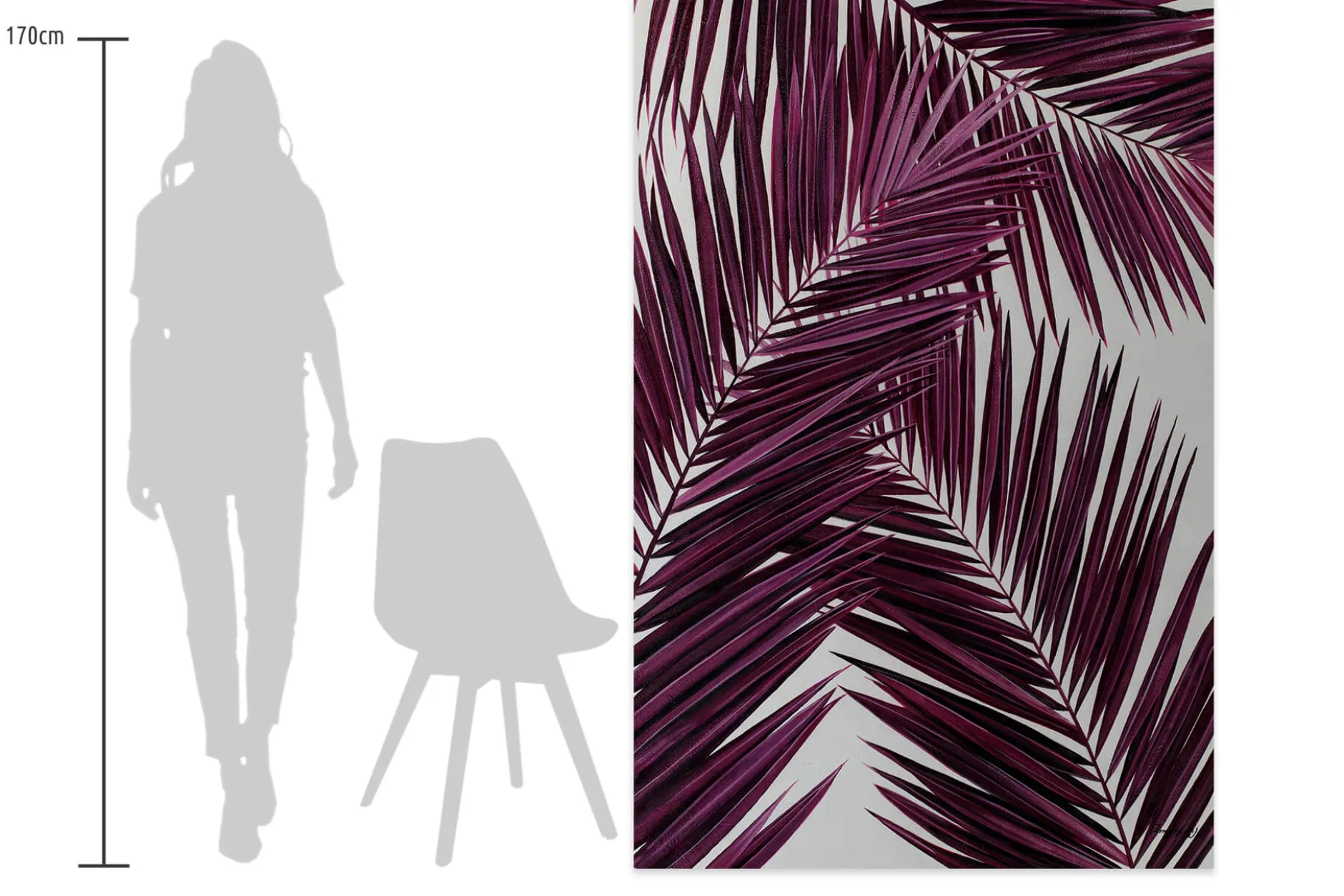 XXL Öl Gemälde 'Purple Jungle Dreams' | Handgemaltes Unikat