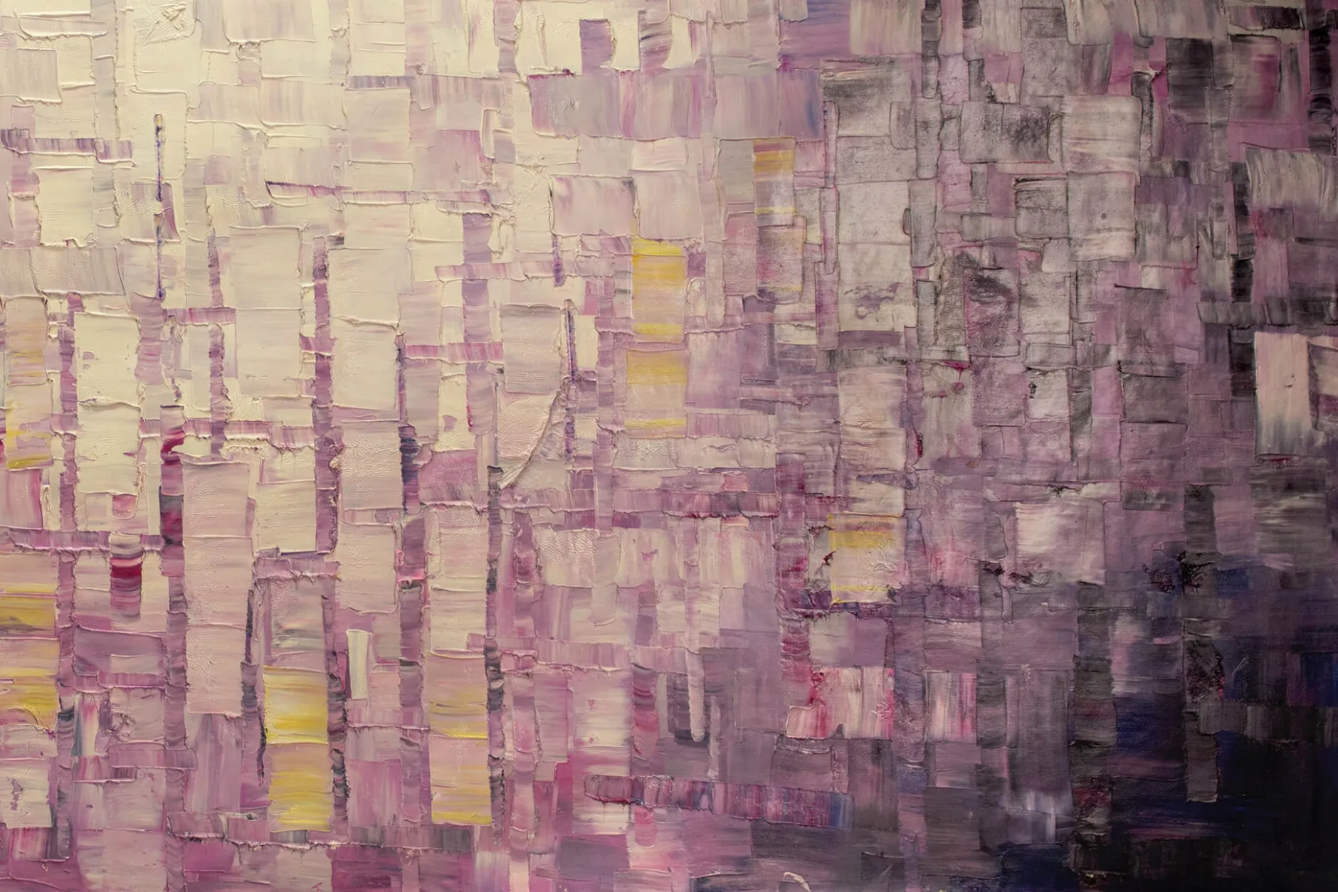 XXL Öl Gemälde 'Purple Panels' | Handgemaltes Unikat