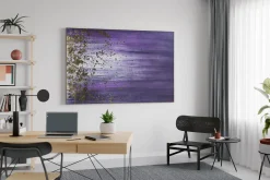 XXL Öl Gemälde 'Purple Path' | Handgemaltes Unikat