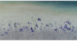 XXL Öl Gemälde 'Purple Poppy Field' | Handgemaltes Unikat
