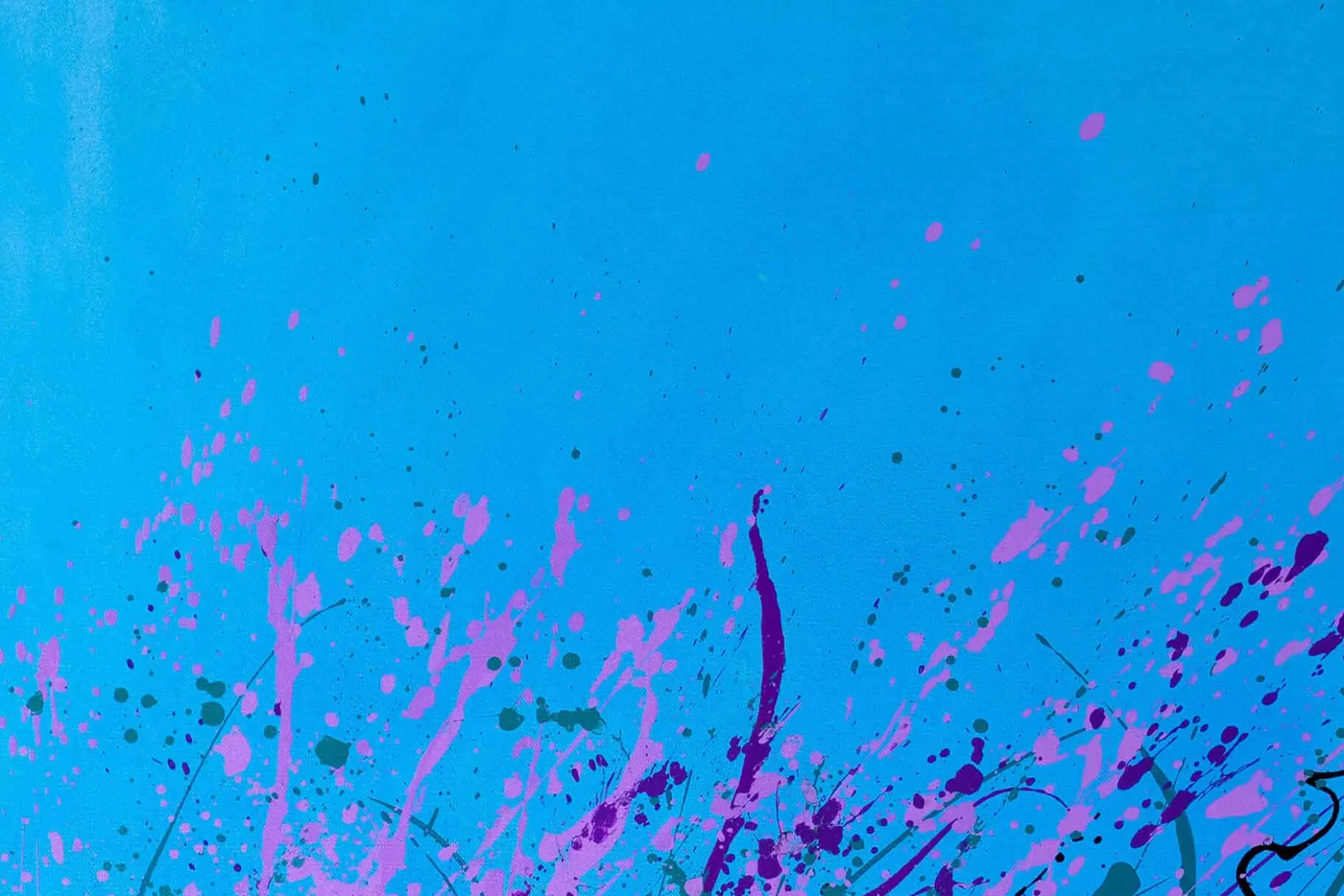 XXL Öl Gemälde 'Purple Sensation' | Handgemaltes Unikat