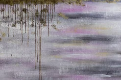 XXL Öl Gemälde 'Purple Sundown' | Handgemaltes Unikat