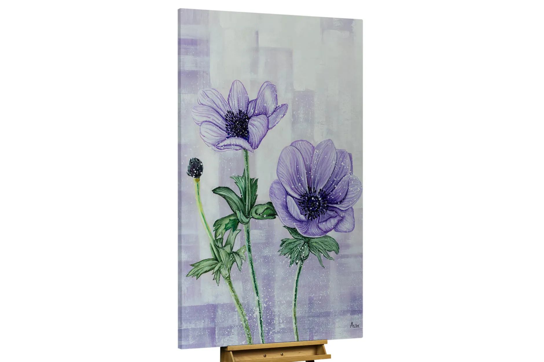 XXL Öl Gemälde 'Purple Velvet' | Handgemaltes Unikat