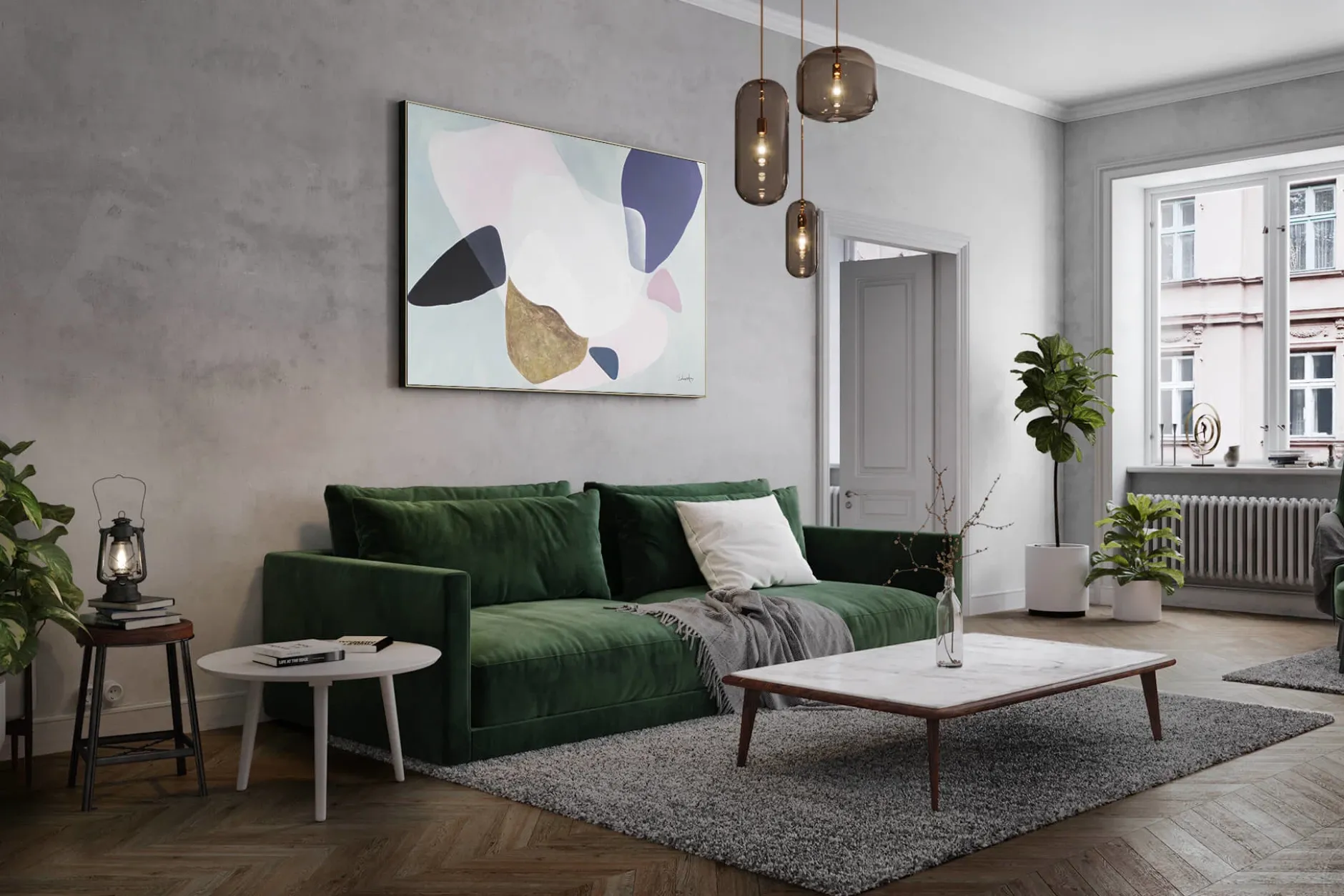 XXL Öl Gemälde 'Radiance within Calm' | Handgemaltes Unikat