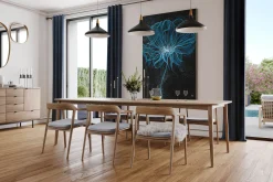 XXL Öl Gemälde 'Radiating Blue' | Handgemaltes Unikat