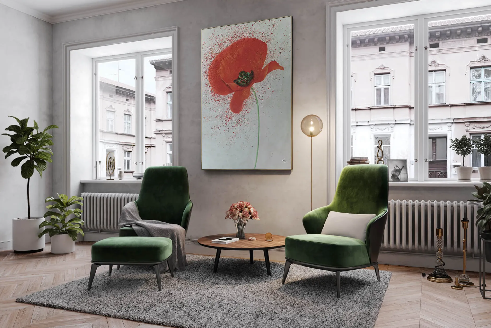 XXL Öl Gemälde 'Radiating the Aura' | Handgemaltes Unikat