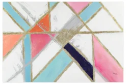 XXL Öl Gemälde 'Rainbow Mosaic' | Handgemaltes Unikat